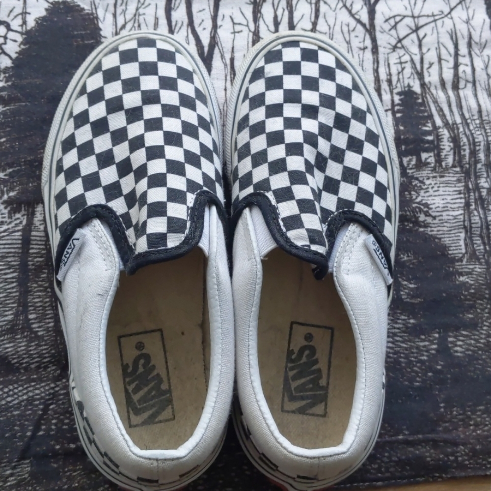 Youth Slip On Checkered Vans